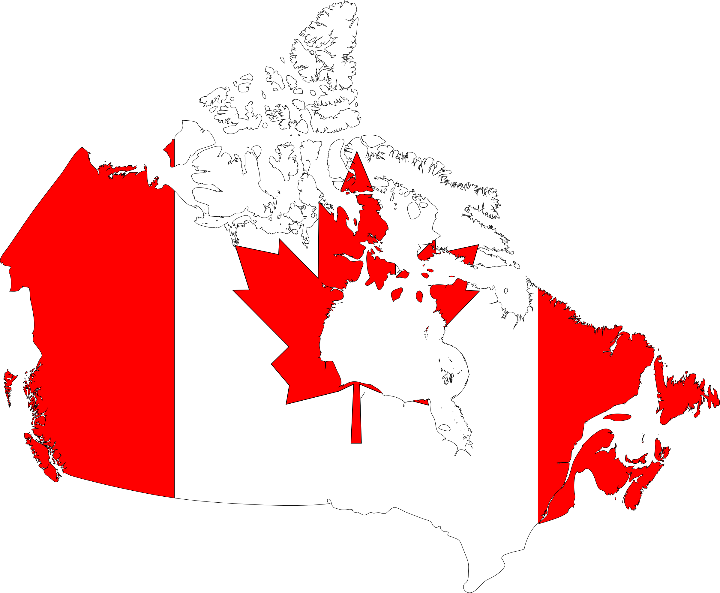 canada map flag 2400 1976